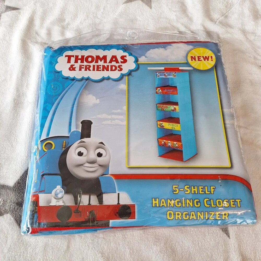 2013 Thomas The Train & Friends 5 Shelf Closet‎ Organizer Folds Flat Storage
